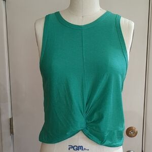NWOT Old Navy Green Twist Front Muscle Tee